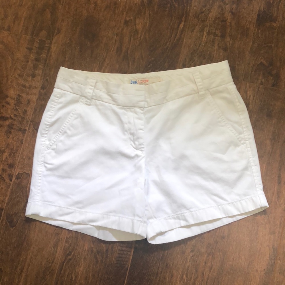 JCREW 5” chino short - white size 2